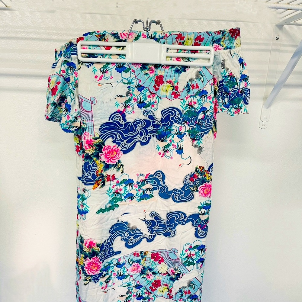 Colorful, Off the shoulder dress! Made in Brazil!